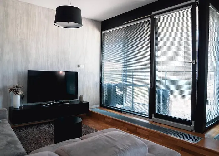 Prague Marina River View Apartment Close To City Centre Free Parking